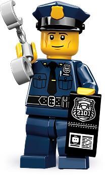 LEGO Minifigure-Policeman-Collectible Minifigures / Series 9-COL09-6-Creative Brick Builders